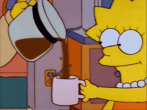 Lisa Simpson Coffee Gif Lisa Simpson Coffee Good Morning Discover
