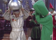 Costume Astronaut GIF - Costume Astronaut Green Man GIFs