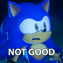 Not Good Sonic The Hedgehog GIF - Not Good Sonic The Hedgehog Sonic Prime GIFs