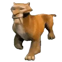 a statue of a lion with a beard is standing on a white background