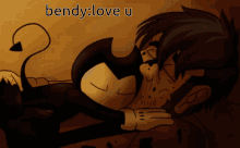 For Bendy Fans Like Ti And Love Ti Bendy Cute GIF - For Bendy Fans Like Ti And Love Ti Bendy Cute Love You GIFs
