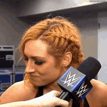 Wwe Becky Lynch GIF - Wwe Becky Lynch Trying Not To Laugh GIFs