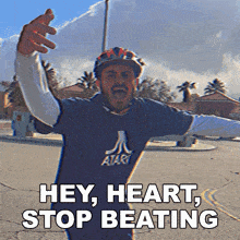 Hey Heart Stop Beating Chris Loporto GIF - Hey Heart Stop Beating Chris Loporto Cant Swim GIFs
