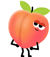Peach Animated Gif Sticker - Peach Animated Gif Cute Stickers