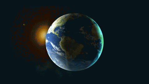 Spinning Earth GIF - Space Science Animation - Discover & Share GIFs
