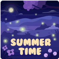 First Day Of Summer Summer Time Sticker - First Day Of Summer Summer Time Fireflies Stickers