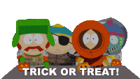 Trick Or Treat Kenny Mccormick Sticker - Trick Or Treat Kenny Mccormick Eric Cartman Stickers