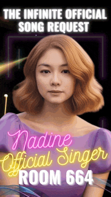 a poster for the infinite official song request