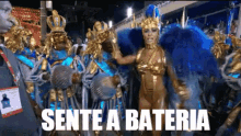 Sente A Bateria Carnaval Escola De Samba Fantasia GIF - Carnival Fantasy Samba GIFs