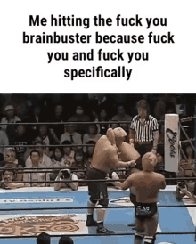 Brain Buster Fuck You GIF - Brain Buster Fuck You Wwe GIFs
