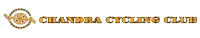 a logo for chandra cycling club with a bicycle chain