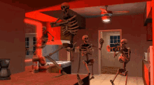 Consume Your Calcium Skeletons Dancing Party Hell Yeah Awesome Swag Skelebone GIF