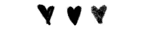 hearts love black hearts