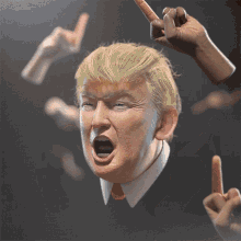 Middle Finger Trump GIF - Middle Finger Trump Middle GIFs