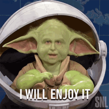 I Will Enjoy It Baby Yoda GIF - I Will Enjoy It Baby Yoda Saturday Night Live GIFs