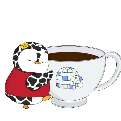 Coffee Tea Sticker - Coffee Tea Penguin Stickers