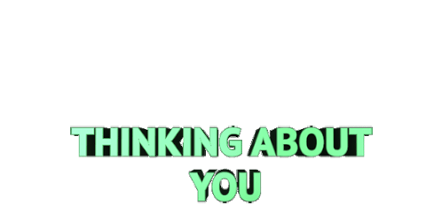 Thinking About You Thinking Sticker - Thinking About You Thinking Miss You Stickers