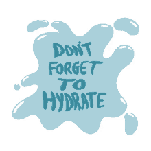 hydrate drink water h2o
