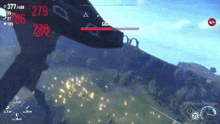 a screenshot of a video game with the number 279