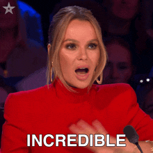 Incredible Amanda Holden GIF - Incredible Amanda Holden Britain'S Got Talent GIFs