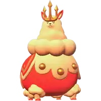 a cartoon character with a crown on top of it