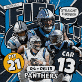 Carolina Panthers (13) Vs. Pittsburgh Steelers (21) Fourth Quarter GIF - Nfl National Football League Football League GIFs