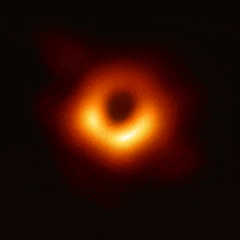 it looks like a black hole in the middle of a star .