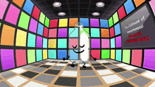 a colorful room with a sign that says " the clubhouse of awesomeness " on it