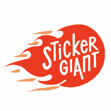 stickergiant flame flying flame fire hot