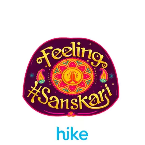 Feeling Sanskari Feeling Cultured Sticker - Feeling Sanskari Feeling Cultured Feeling Enlightened Stickers