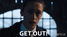 Get Out Xavier Thorpe GIF - Get Out Xavier Thorpe Wednesday GIFs