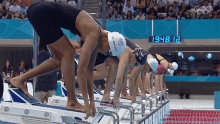 Get Set Ready Olympics GIF - Get Set Ready Olympics Swimming Competition GIFs