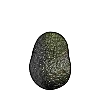 a cartoon of a person dressed as an avocado covering their face