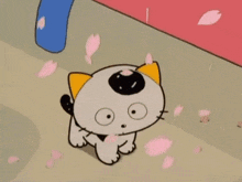 Tama And Friends Cherry Blossom GIF - Tama And Friends Cherry Blossom Looking GIFs