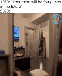 I Bet There Will Be Flying Cars In The Future Broken Mirror GIF