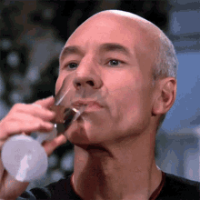 Cheers To That Captain Jean Luc Picard GIF - Cheers To That Captain Jean Luc Picard Locutus Of Borg GIFs