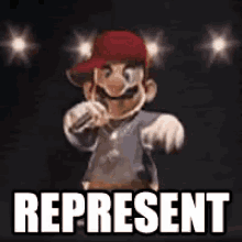 Represent GIF - Mario Represent Rap GIFs