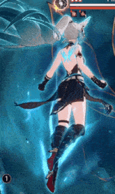 a screenshot of a video game with the number 1 in the upper right corner