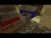 a minecraft screenshot of a train track with a wagon in the middle