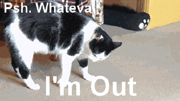 Peace GIF - Whatever Im Out Cat GIFs