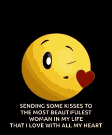 kisses love my heart emoji