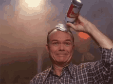 When You'Re High And You Put Whipped Cream On Your Bald Spot GIF