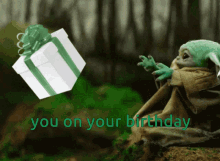 On Your Birthday Baby Yoda GIF - On Your Birthday Baby Yoda GIFs