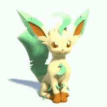 Pokemon Leafeon GIF - Pokemon Leafeon Wondering GIFs
