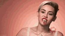 miley mileycyrus tongue out