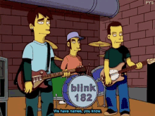 blink182 the simpsons we have names you know