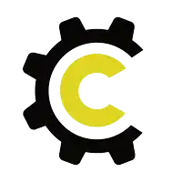a gear with the letter c inside of it