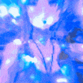 a purple and blue background with a few white spots on it