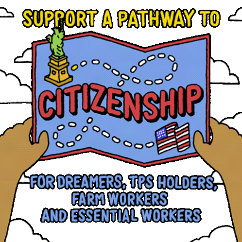 Support A Pathway To Citizenship For Dreamers Sticker - Support A Pathway To Citizenship For Dreamers Tps Holders Stickers