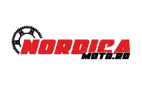 a logo for nordica moto.ro with a gear on it